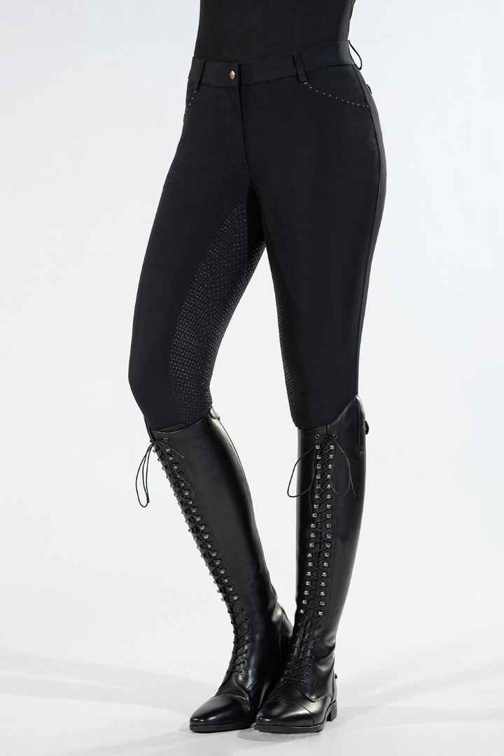 HKM Reithose Rosegold Glamour Black 36 – Stil und Funktionalität vereint - FRZ Pferdesport