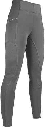 HKM Reitleggings -Mesh- Style Silikon-Vollbesatz 36/38 grau - FRZ Pferdesport