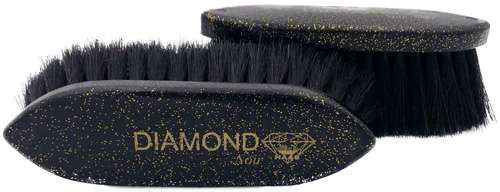 Haas Diamond Noir klein 5cm – Elegante Mini-Bürste für Pferdepflege - FRZ Pferdesport