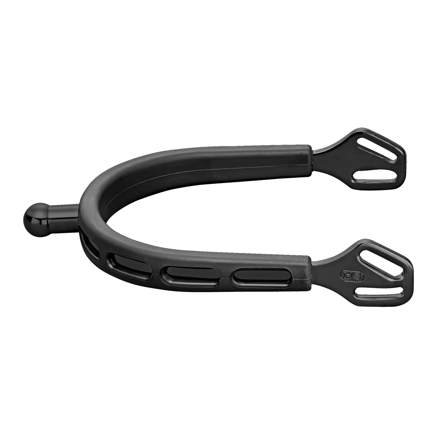 Sprenger ULTRA fit EXTRA GRIP Sporen "Black Series" - Edelstahl rostfrei anthrazit, 20 mm kugelförmig