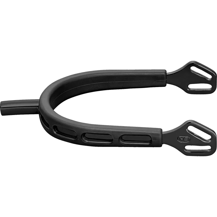 Sprenger ULTRA fit EXTRA GRIP Sporen – Edelstahl rostfrei Anthrazit, 25 mm flach - FRZ Pferdesport