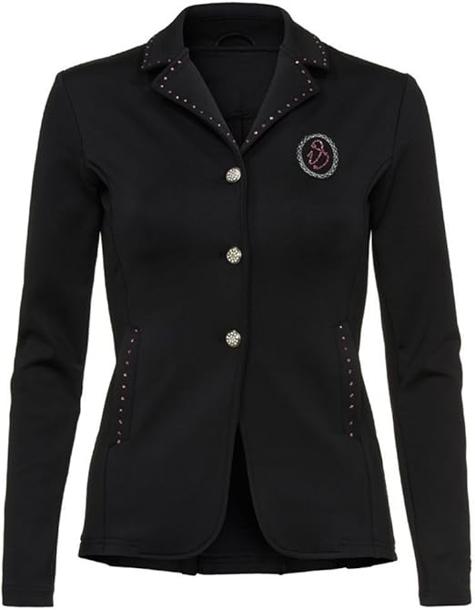 Imperial Riding Kinder Turnierjacket Starlight Softshell (Black-Pink, 164)