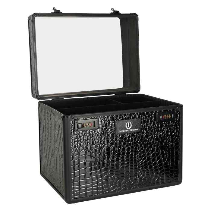 Imperial Riding Putzbox IRHShiny – Praktisch und Elegant in Black-Black Croco - FRZ Pferdesport