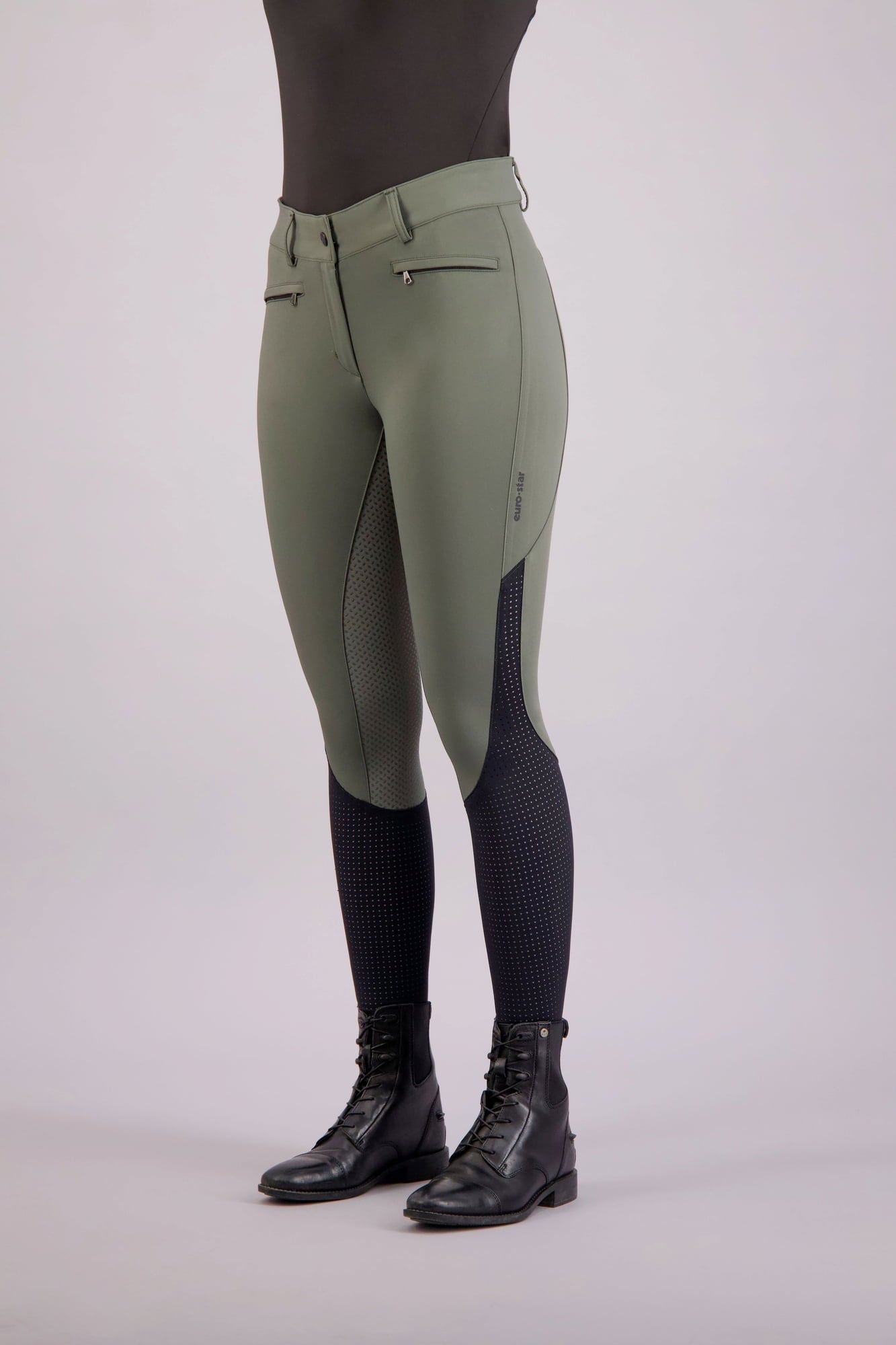 Euro-Star Reithose Ladies Airflow Full Grip Dark Berry