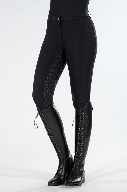 HKM Reithose Rosegold Glamour Black 36