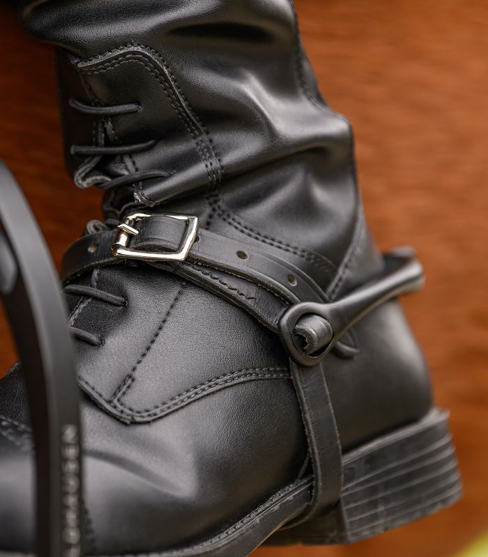 Waldhausen Sporenriemen Leder schwarz