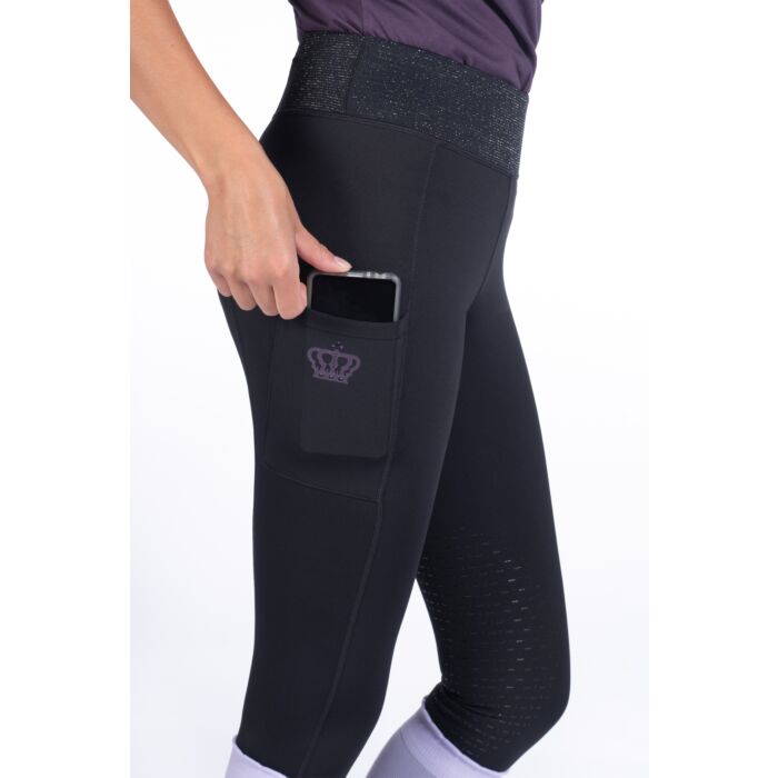 HKM Reitleggings Lavender Bay Kniegrip