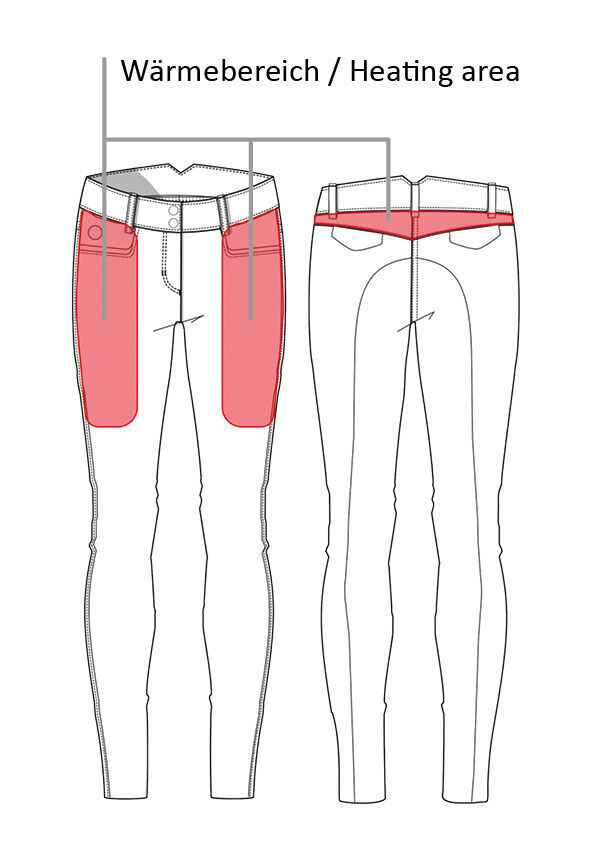 HKM Heizreithose -Keep Warm- Style Silikon-Vollbesatz