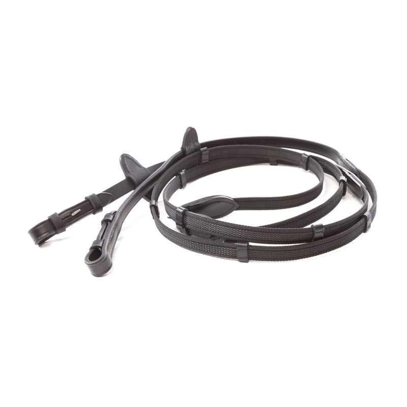 Kavalkade Zügel 16mm 5 Stege Gummiert Zaumhaken