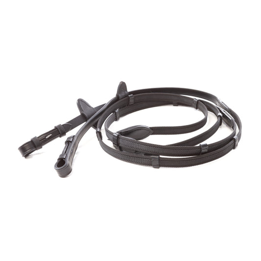 Kavalkade Zügel 16mm 5 Stege Gummiert Zaumhaken