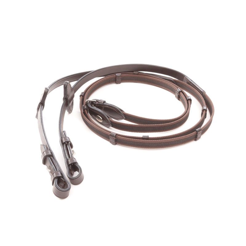 Kavalkade Zügel 16mm 5 Stege Gummiert Zaumhaken