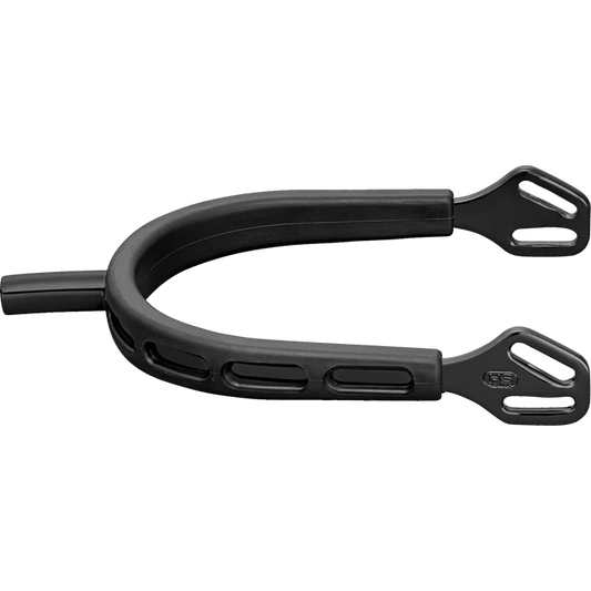 Sprenger ULTRA fit EXTRA GRIP Sporen "Black Series" - Edelstahl rostfrei anthrazit, 25 mm flach