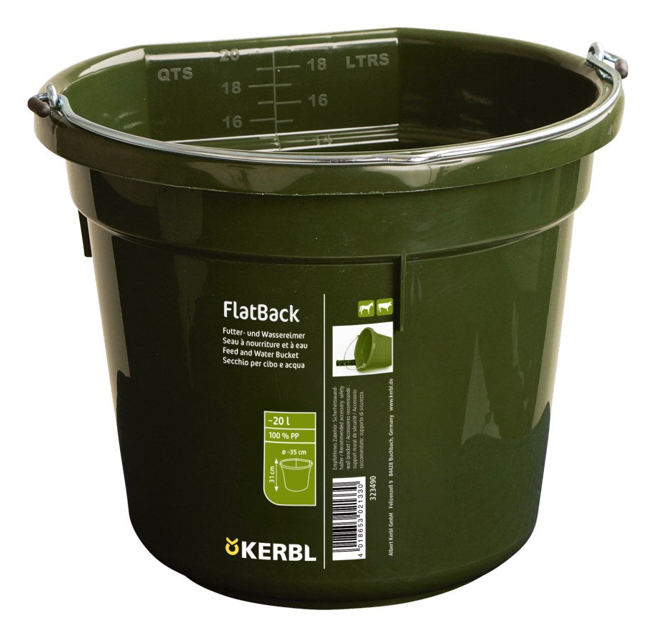 Kerbl Futter- und Wassereimer FlatBack