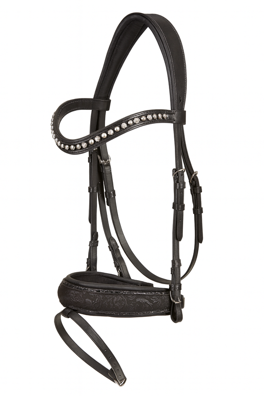 Otto Schumacher Trense Tokio Gr. 2 - Backenstücke Gr. 1 schwarze Beschläge