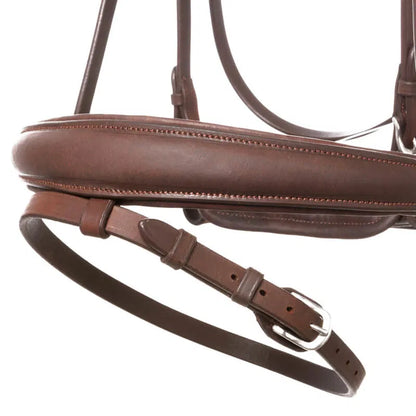 Kavalkade Trense Everlyn, schwedisch kombiniert, mit abnehmbarem Sperrriemen, braun