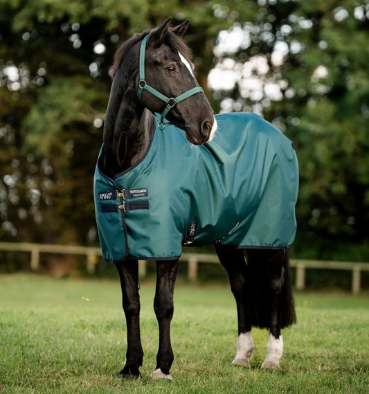 Horseware Outdoordecke Amigo Ripstop 900D Turnout, 0 g, dynasty green/navy & silver
