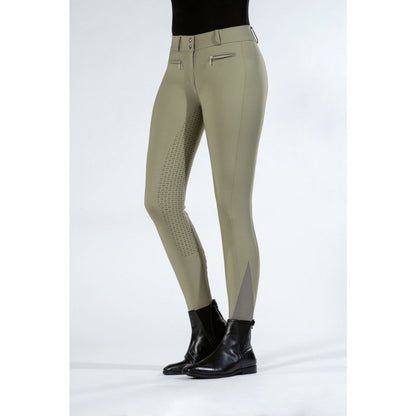 HKM Reithose Liv Silikon Full High Waist Olive