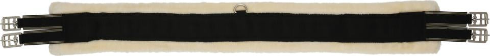 Horsegard Sattelgurt imitiertes Lammfell natur, 90 cm