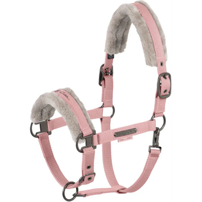 Eskadron Platinum Halfter Double Pin FauxFur