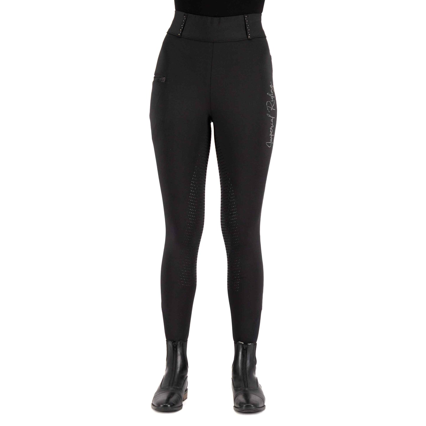 Imperial Riding Kinder Winterreitleggings IRHComfi schwarz 116